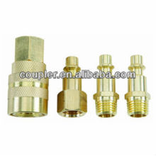 Acoplador rápido industrial de bronze contínuo de 4 partes